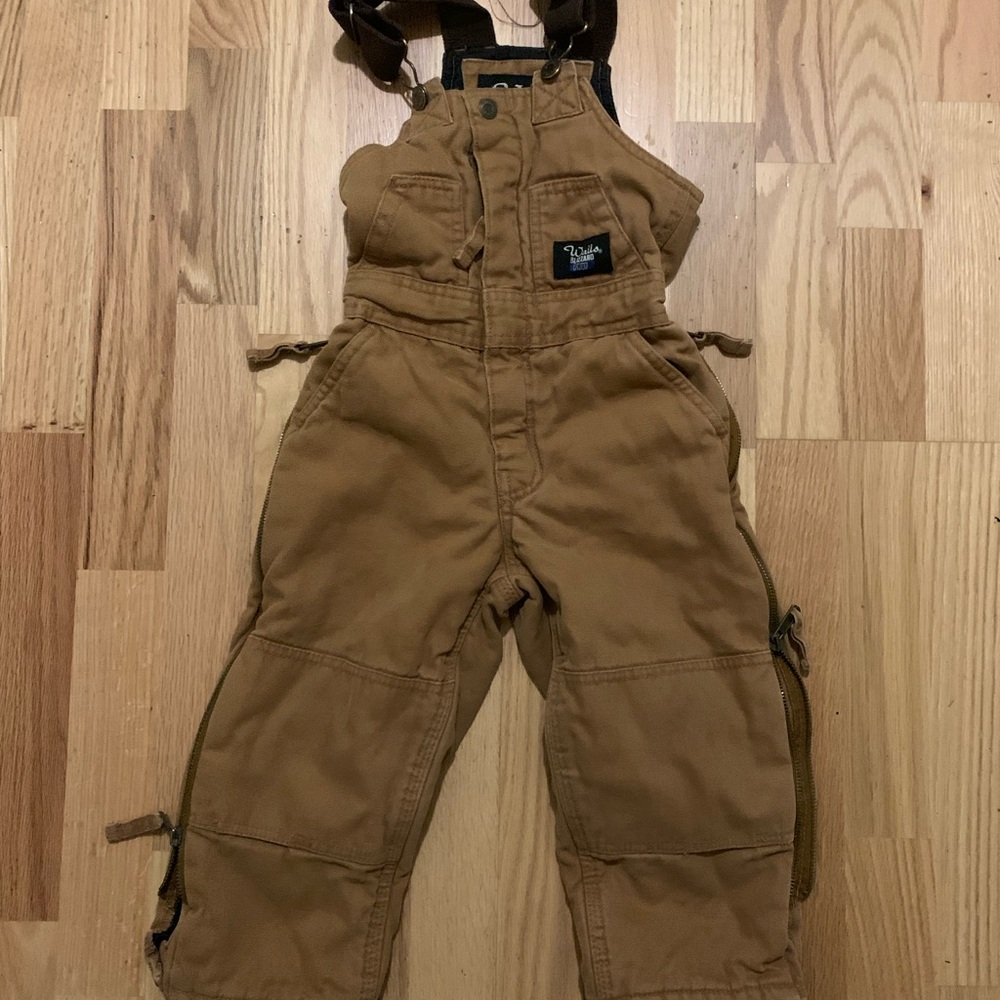 Walls Blizzard Pruf Kids Tan Overalls 4/5